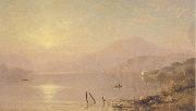 Sanford Gifford Morning on the Hudson Germany oil painting artist